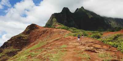 adventure clouds hiking outdoors
