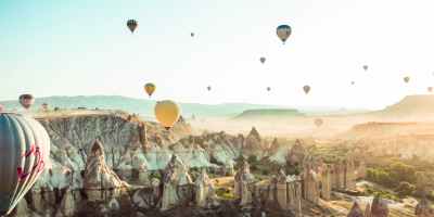 photo of hot air balloons on flight