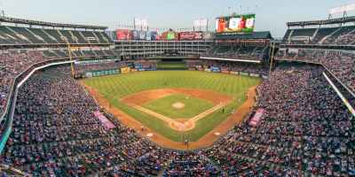 aerial view of baseball field