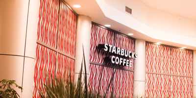 starbucks coffee hallway