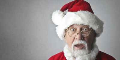 man in santa claus costume