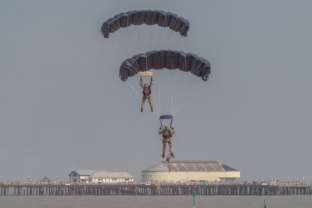 Parachute Jump, Clacton Air Show, Essex