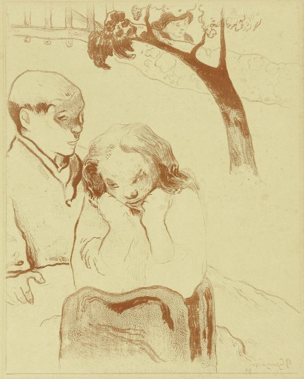 Sad Woman | Gauguin Painting