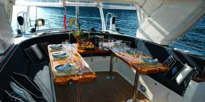boat chair couch deck