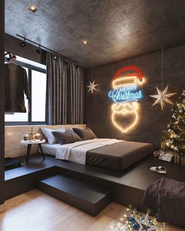 bed near wall
